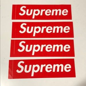 4 new supreme stickers